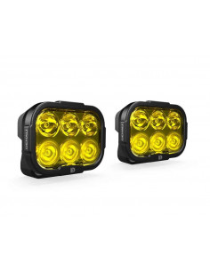 Kit d'éclairage universel DL6 lentille jaune avec câblage Premium