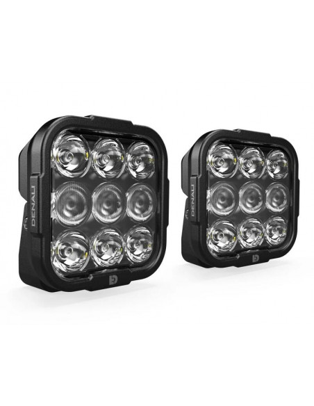 Kit d'éclairage universel DL9 lentille transparente avec câblage Premium