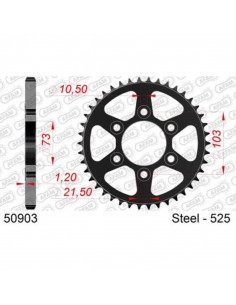 Couronne AFAM acier standard 50903 - 525