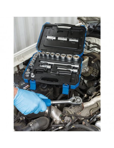 Jeu de douilles métriques DRAPER - 1/2" (24 pièces)