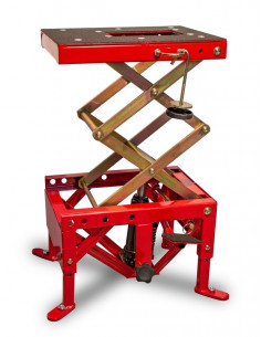 Lève-moto hydraulique VECTOR rouge (roues non incluses) 2
