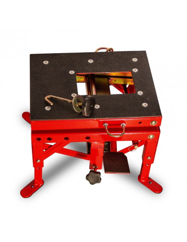 Lève-moto hydraulique VECTOR rouge (roues non incluses)