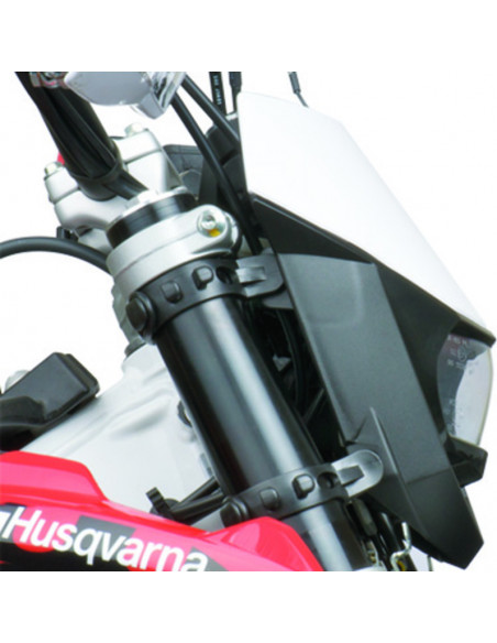 Plaque phare POLISPORT Halo blanc/noir