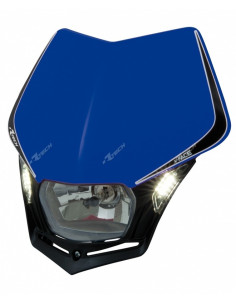 Plaque phare RACETECH V-Face Led bleu