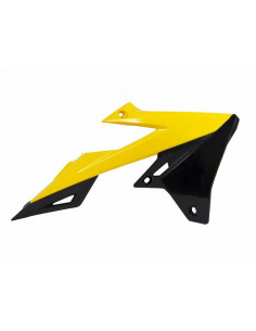 Ouïes de radiateur RACETECH jaune/noir Suzuki RM-Z450