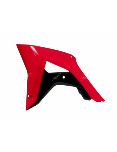 Ouïes de radiateur RACETECH couleur origine (2017) rouge/noir Honda CRF450R