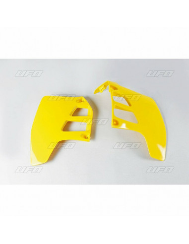 Ouïes de radiateur UFO jaune Suzuki RM125