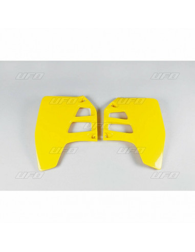 Ouïes de radiateur UFO jaune Suzuki RM125/250