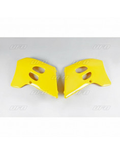 Ouïes de radiateur UFO jaune Suzuki RM125/250