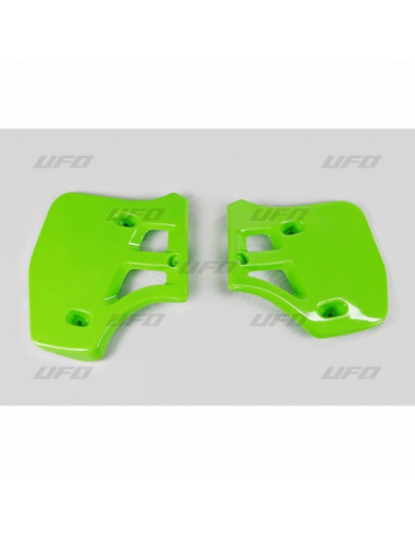 Ouïes de radiateur UFO vert Kawasaki KX250/500
