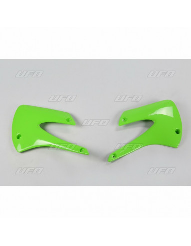 Ouïes de radiateur UFO vert Kawasaki KX85/80