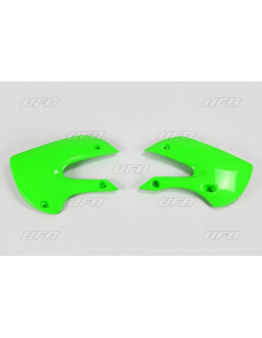 Ouïes de radiateur UFO vert Kawasaki KX65/KLX110
