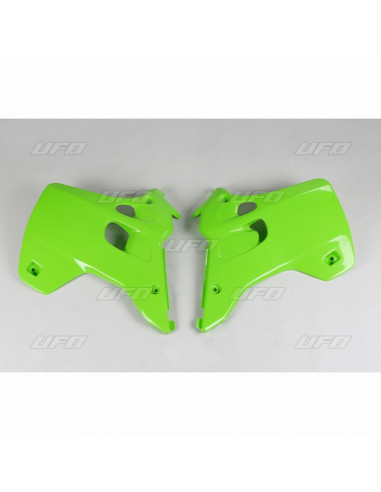 Ouïes de radiateur UFO vert Kawasaki KX125/250