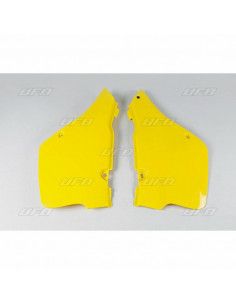 Plaques latérales UFO jaune Suzuki RM125