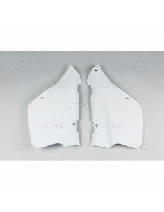 Plaques latérales UFO blanc Suzuki RM250