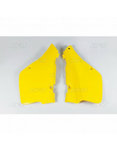 Plaques latérales UFO jaune Suzuki RM250