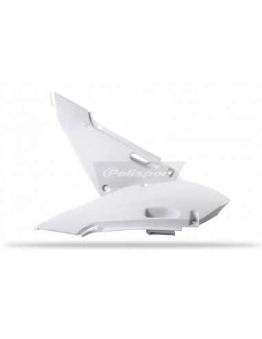 Plaques latérales POLISPORT blanc Kawasaki KX85/KX100