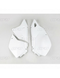 Plaques latérales UFO blanc Suzuki DR-Z400E