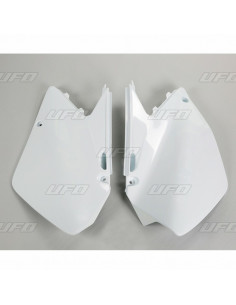 Plaques latérales UFO jaune Suzuki RM125/250