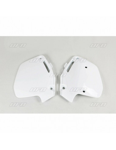 Plaques latérales UFO blanc Honda CR