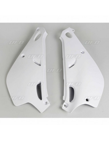 Plaques latérales UFO blanc Yamaha YZ80LC/LW