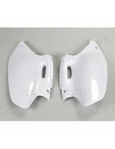 Plaques latérales UFO blanc Yamaha