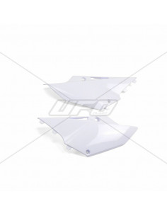 Plaques latérales UFO blanc Yamaha YZ125/250