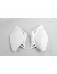 Plaques latérales UFO blanc Honda CRF450R