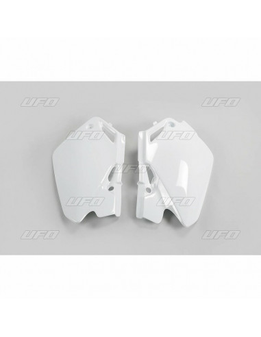 Plaques latérales UFO blanc Honda CR85R/85RB