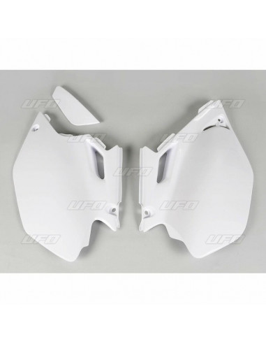Plaques latérales UFO blanc Yamaha WR250F/450F