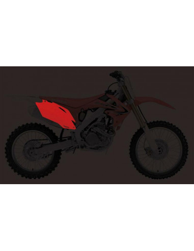 Plaques latérales UFO blanc Honda CRF250R/450R