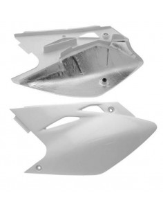 Plaques latérales UFO blanc Kawasaki KX450F