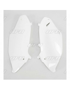 Plaques latérales UFO blanc Kawasaki KX250F/450F