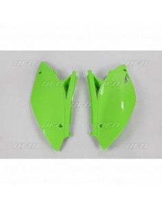 Plaques latérales UFO vert KX Kawasaki KX450F
