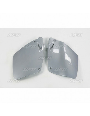 Plaques latérales UFO argent KTM