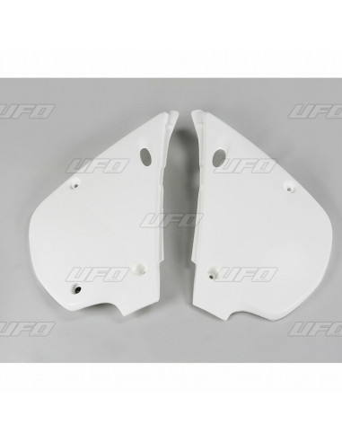 Plaques latérales UFO blanc Kawasaki KX80