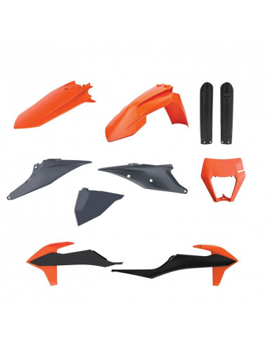 Kit plastiques POLISPORT couleur origine KTM