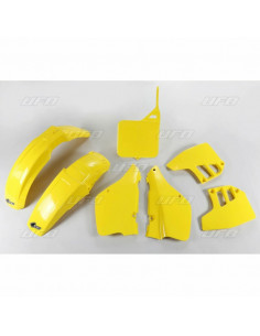 Kit plastique UFO couleur origine jaune Suzuki RM250