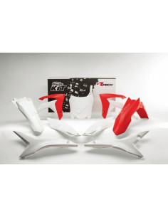 Kit plastique RACETECH couleur origine rouge/blanc Honda CRF250/450R