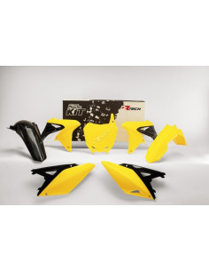 Kit plastique RACETECH couleur origine (14-16) jaune/noir Suzuki RM-Z250