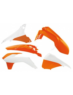 Kit plastique RACETECH couleur origine (15-16) orange/blanc KTM