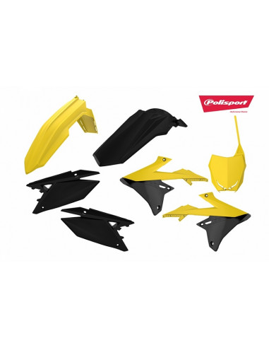 Kit plastiques POLISPORT jaune/noir Suzuki RM-Z450