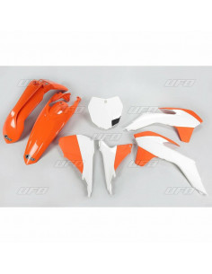 Kit plastique UFO couleur origine (2015) orange/blanc KTM