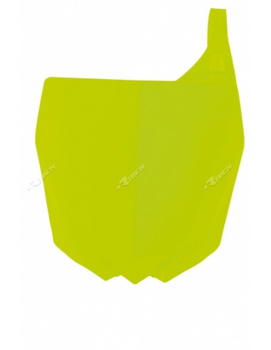 Plaque numéro frontale RACETECH jaune fluo Yamaha YZ125/250/250F/450F