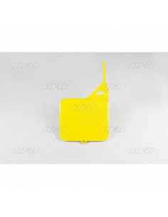 Plaque numéro frontale UFO jaune Suzuki RM125/250