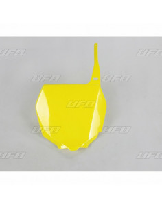 Plaque numéro frontale UFO jaune Suzuki