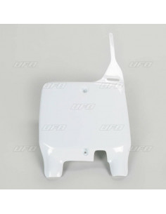 Plaque numéro frontale UFO blanc Suzuki RM125/250