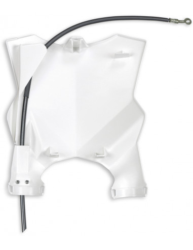 Plaque numéro frontale UFO Stadium blanc Kawasaki KX250F/450F