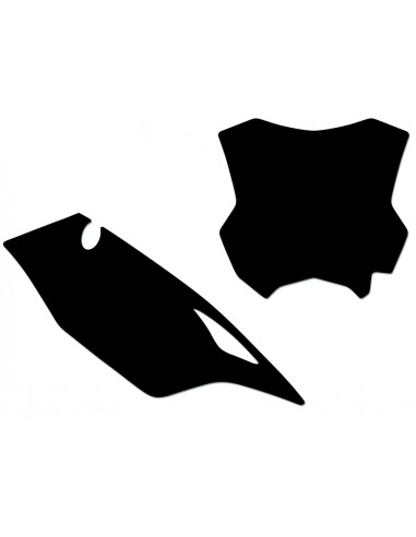 Fonds de plaque BLACKBIRD noir Kawasaki KX450