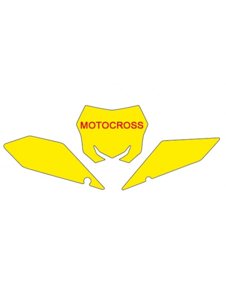 Fonds de plaque BLACKBIRD blanc Suzuki RM-Z450